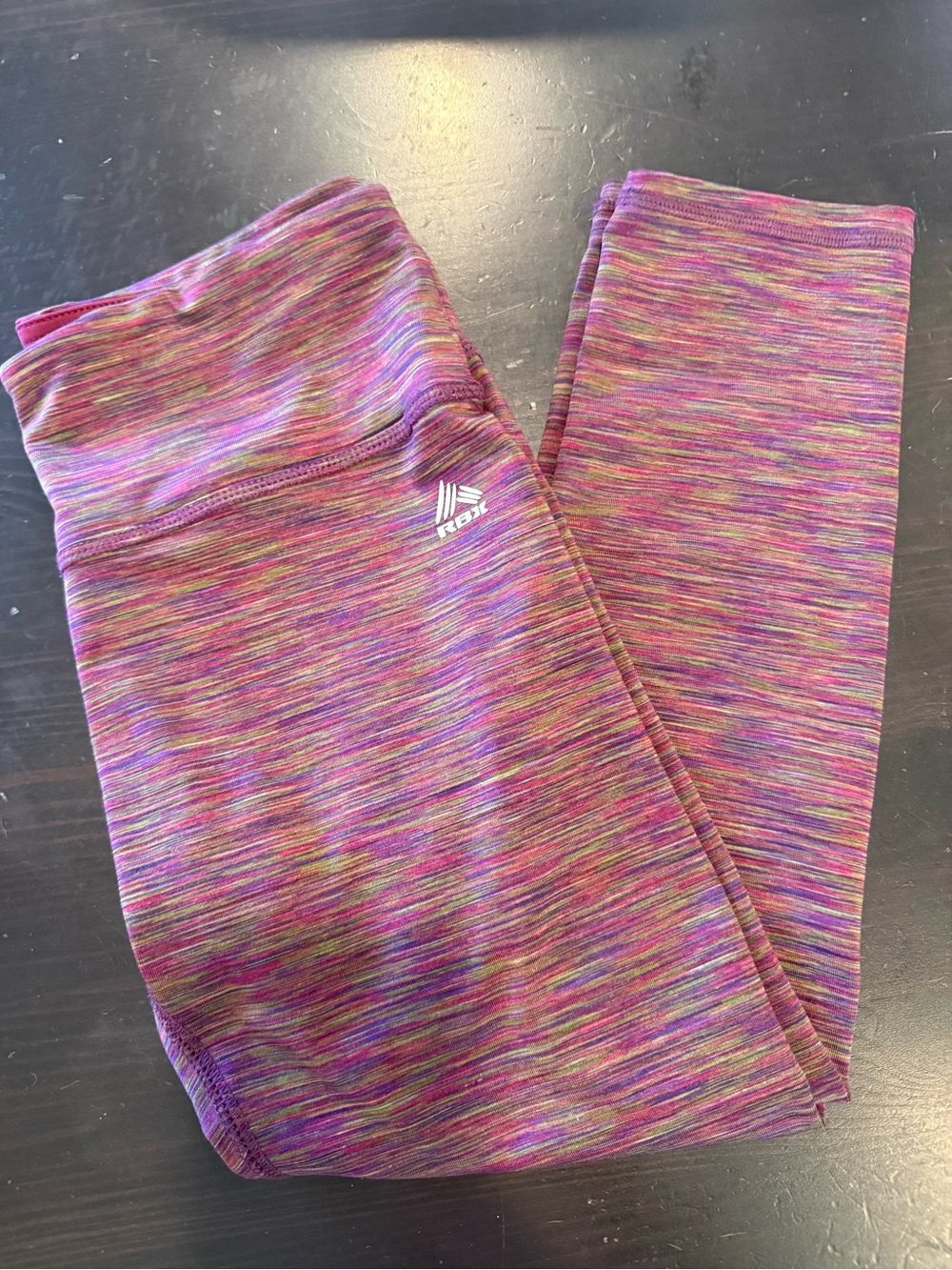 RBX Pink Multi-Tone Space-Dye Active Leggings